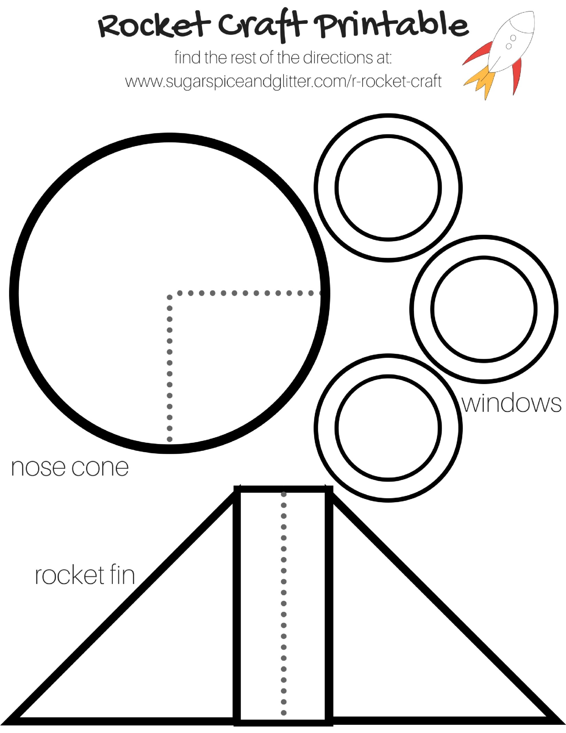 rocket cut out template