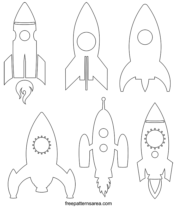 printable rocket template