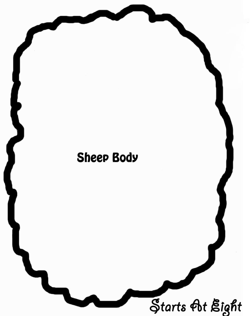 Printable Cut Out Sheep Template Free Printable