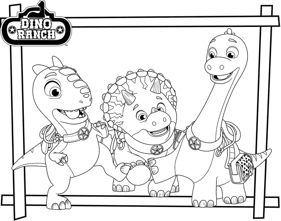 Printable Dino Ranch Coloring Page Free Printable Coloring Pages For Kids