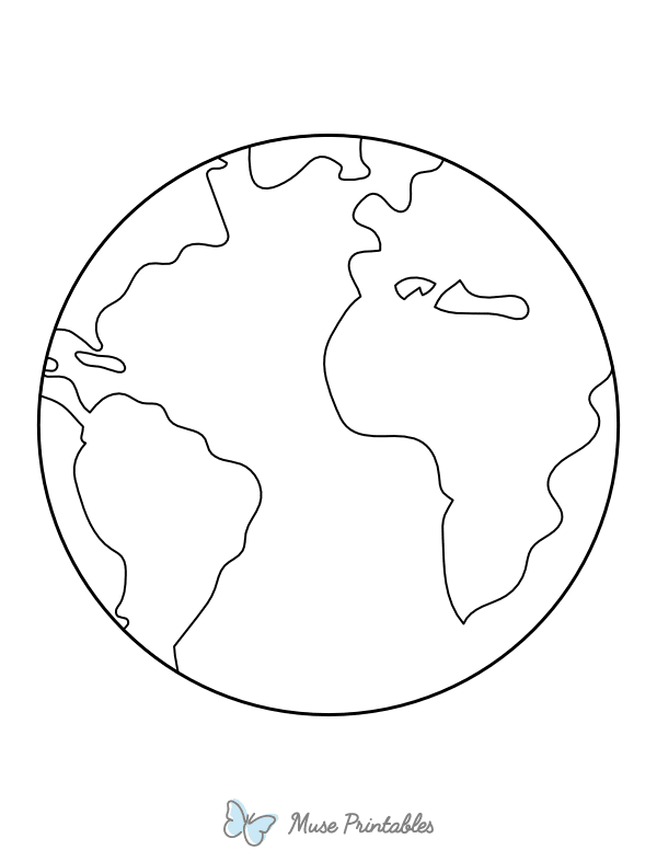 Printable Earth Coloring Page