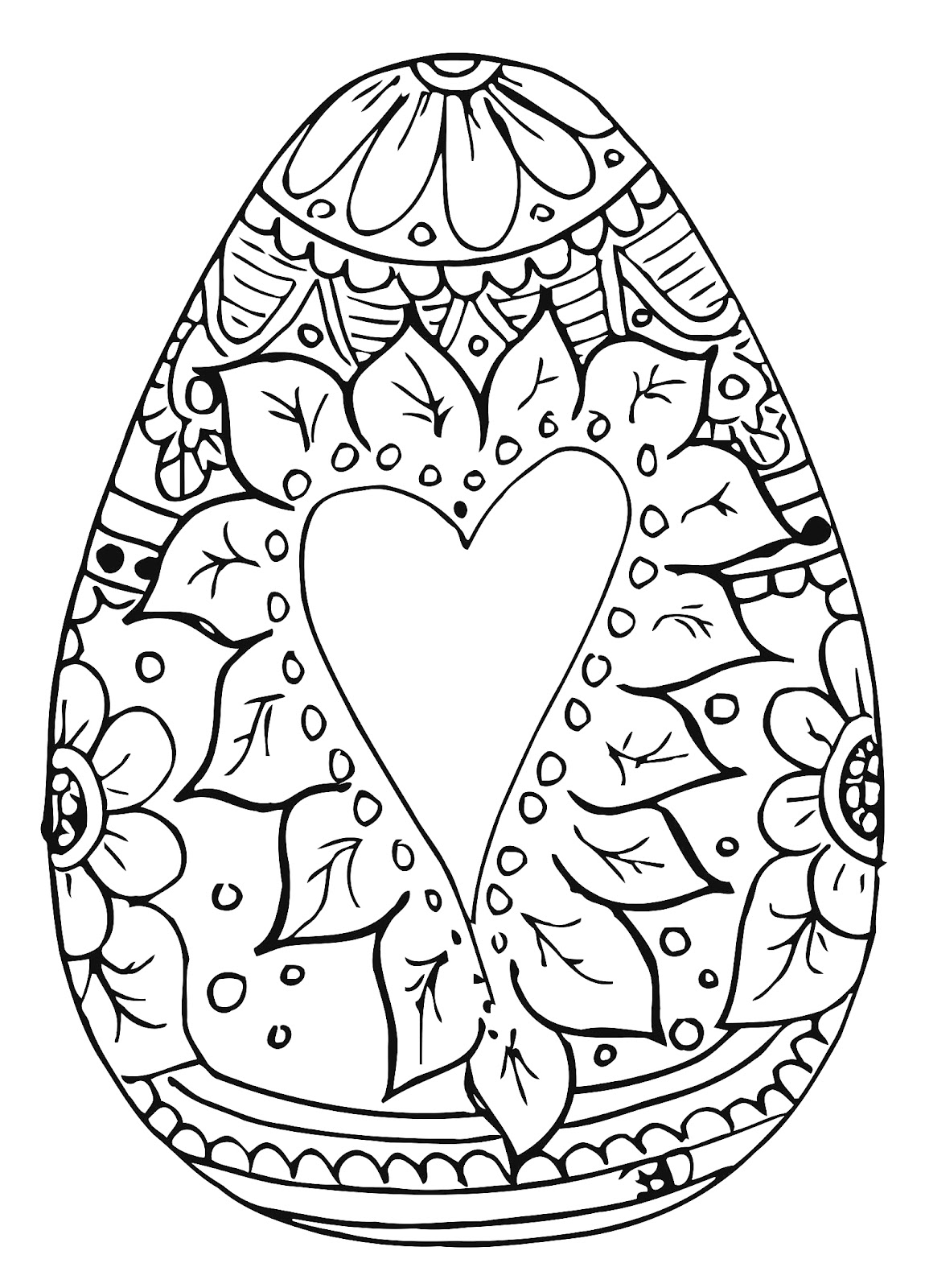 Printable Easter Egg Coloring Pages Manda Printable