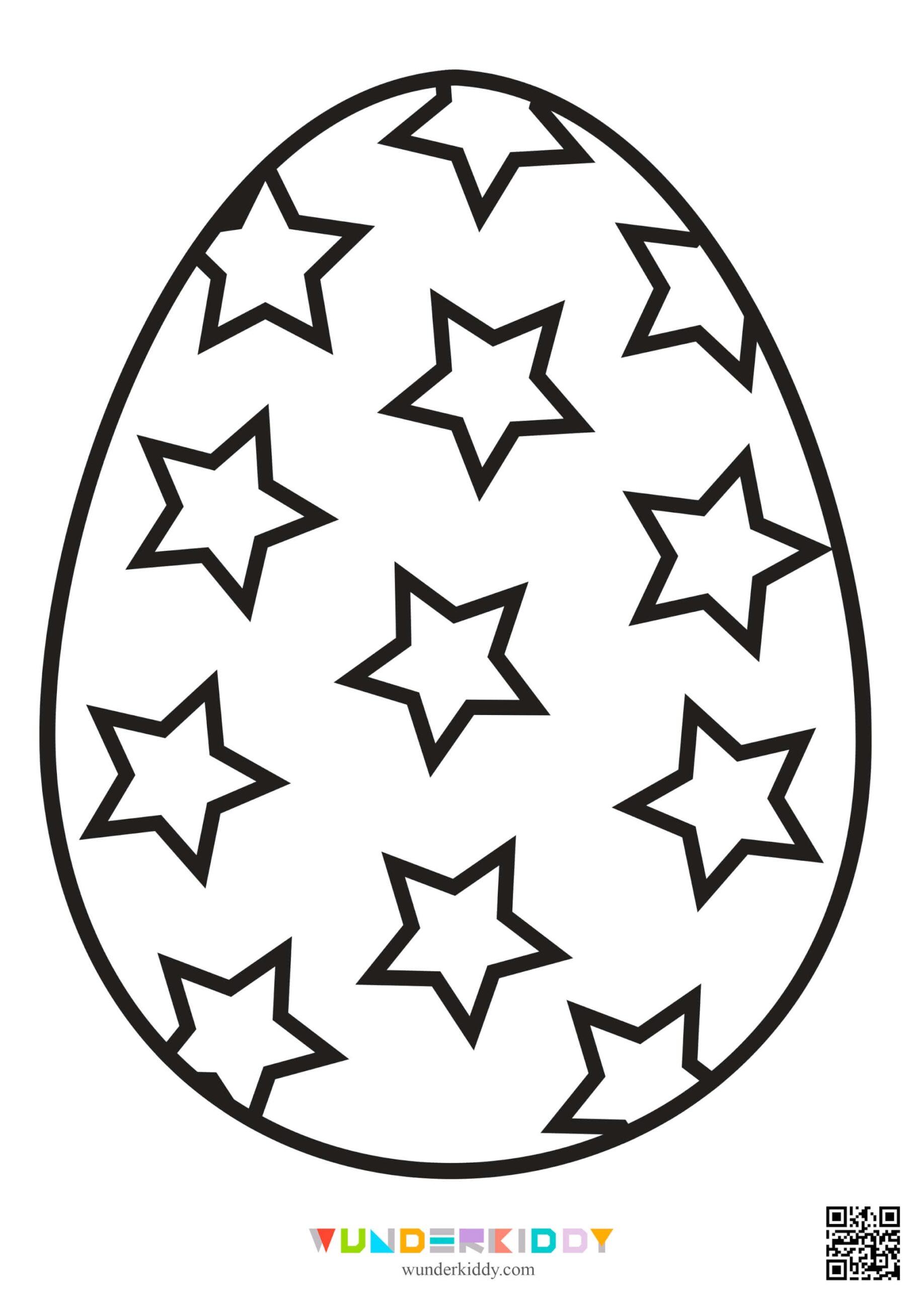 large easter egg cut out
