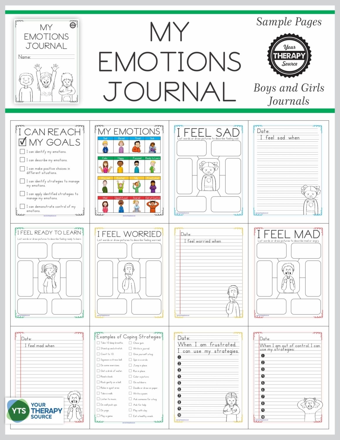 Printable Emotional Regulation Worksheets