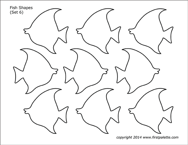 Printable Fish Shapes