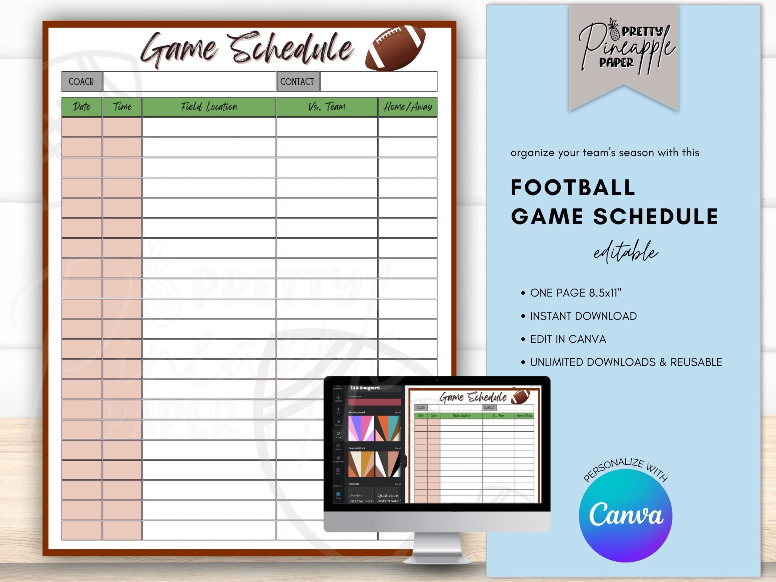 Printable Game Schedule Template Schedule Template Sc Vrogue co