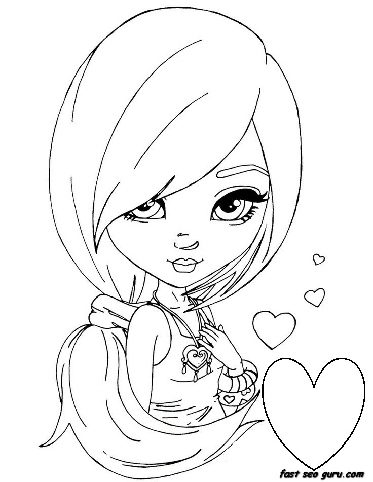 Printable Girl Coloring Pages Coloring Home