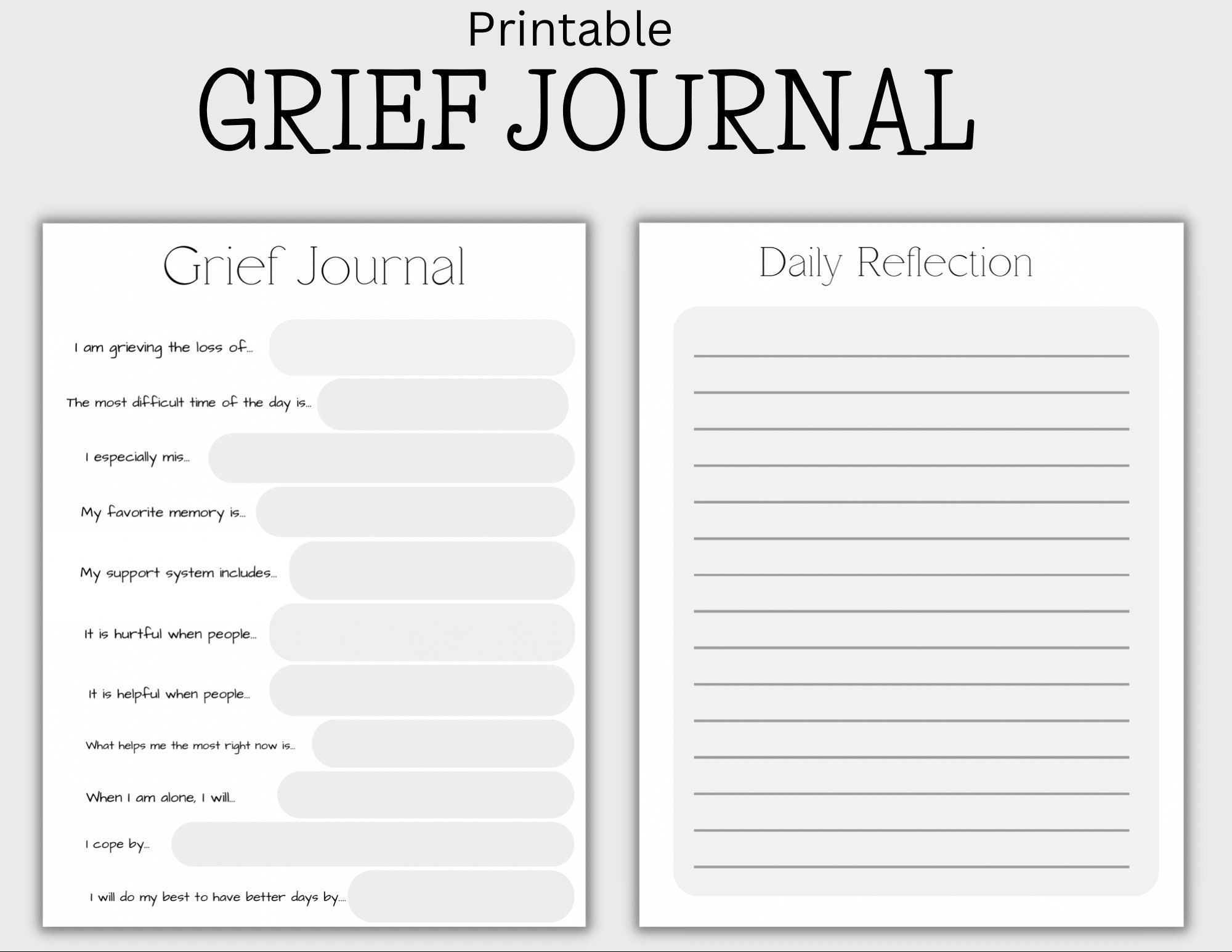 grief handouts for kids printable