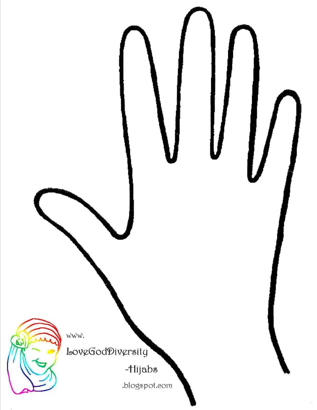 printable hand template for henna