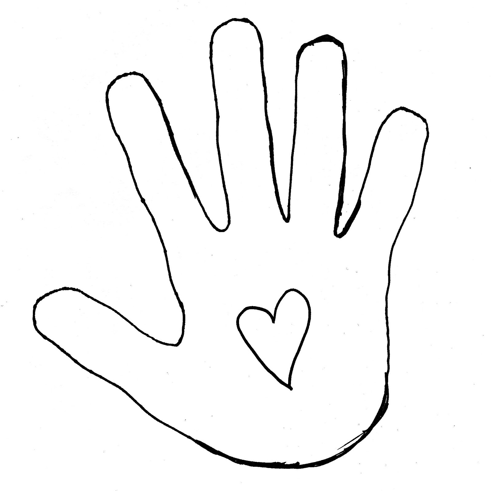 Printable Hand Template For Kids ClipArt Best