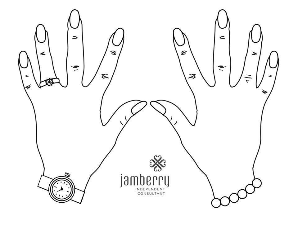 printable hand template with nails
