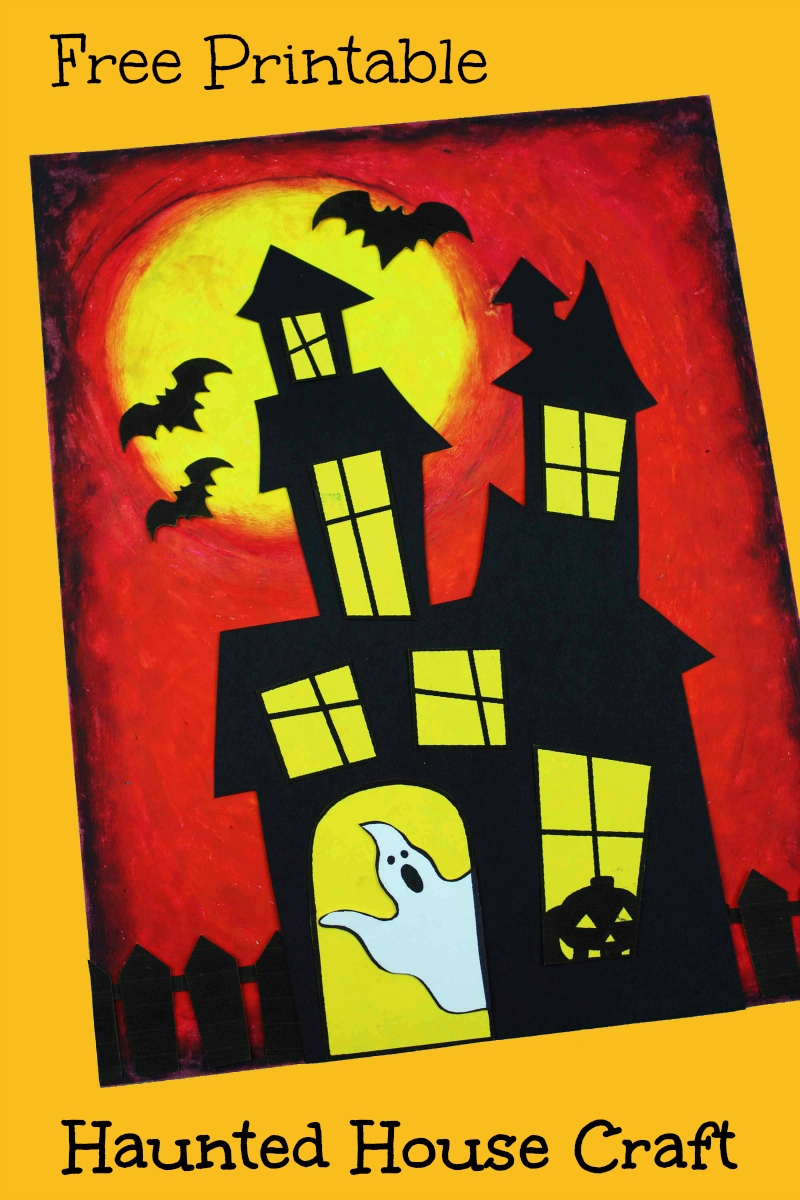 Printable Haunted House Craft