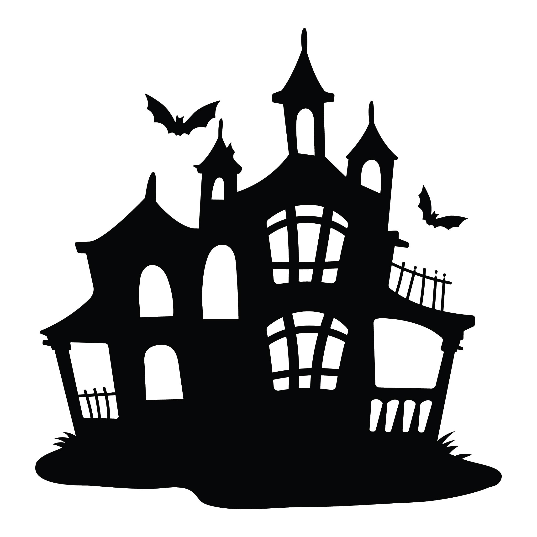 haunted house printable template