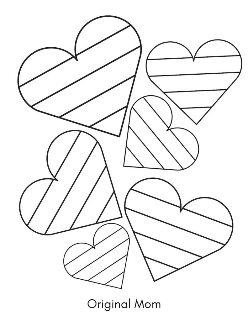 Printable Heart Coloring Sheet OriginalMOM