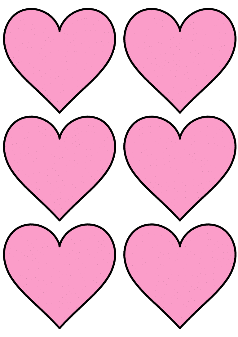 Printable Heart Cutouts