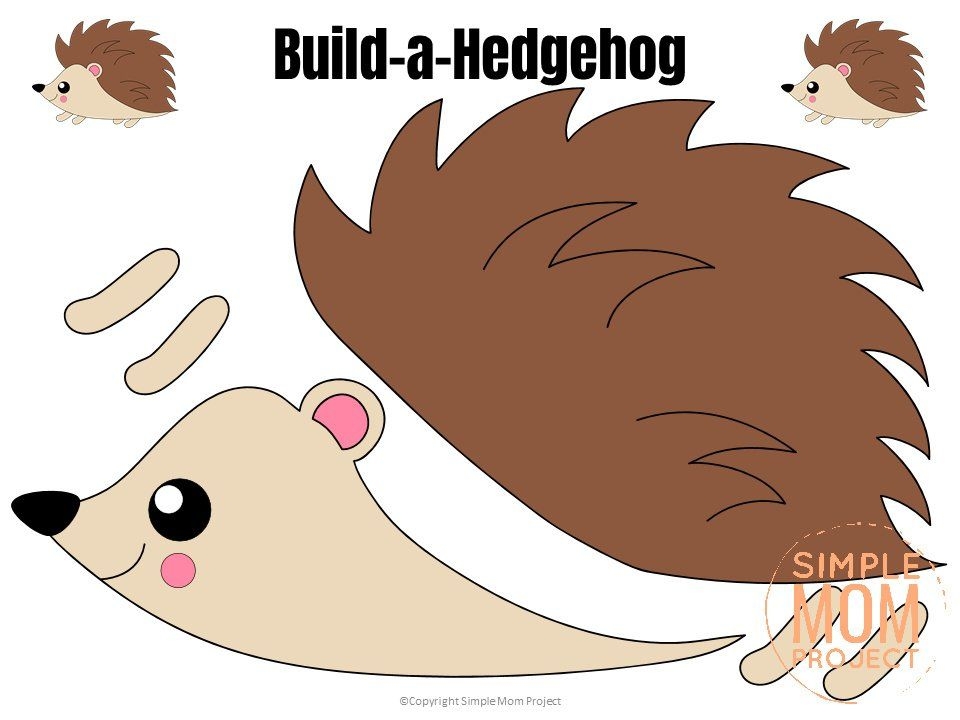 Printable Hedgehog Template