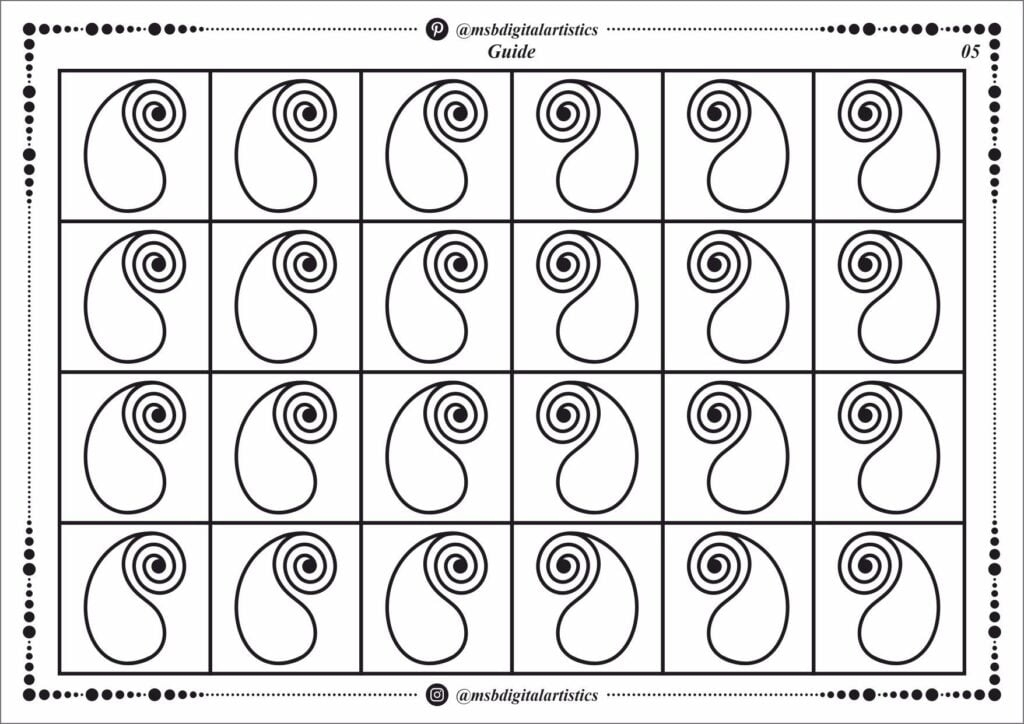 Printable Henna Practice Sheets Free Printable Templates