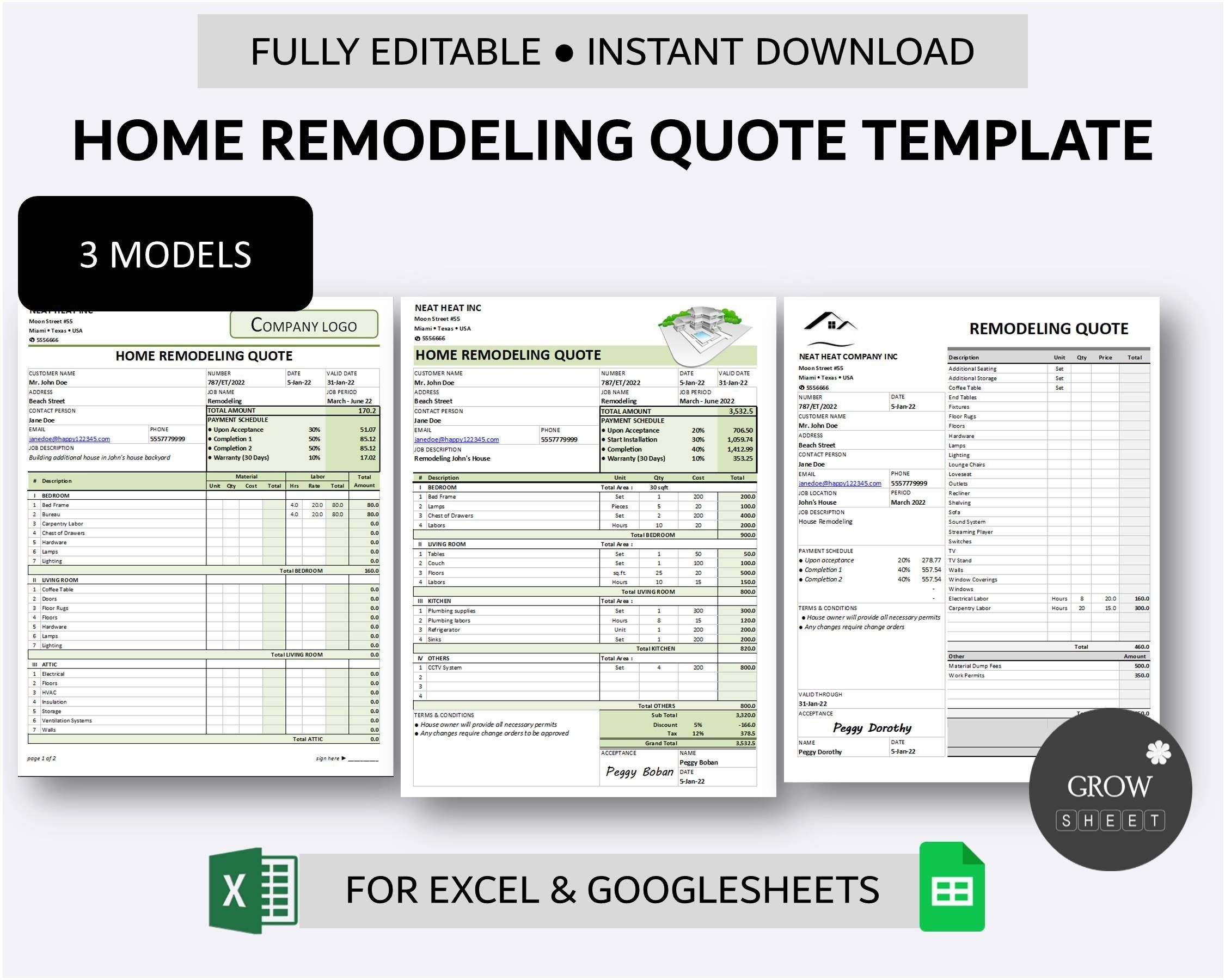 printable quotation template