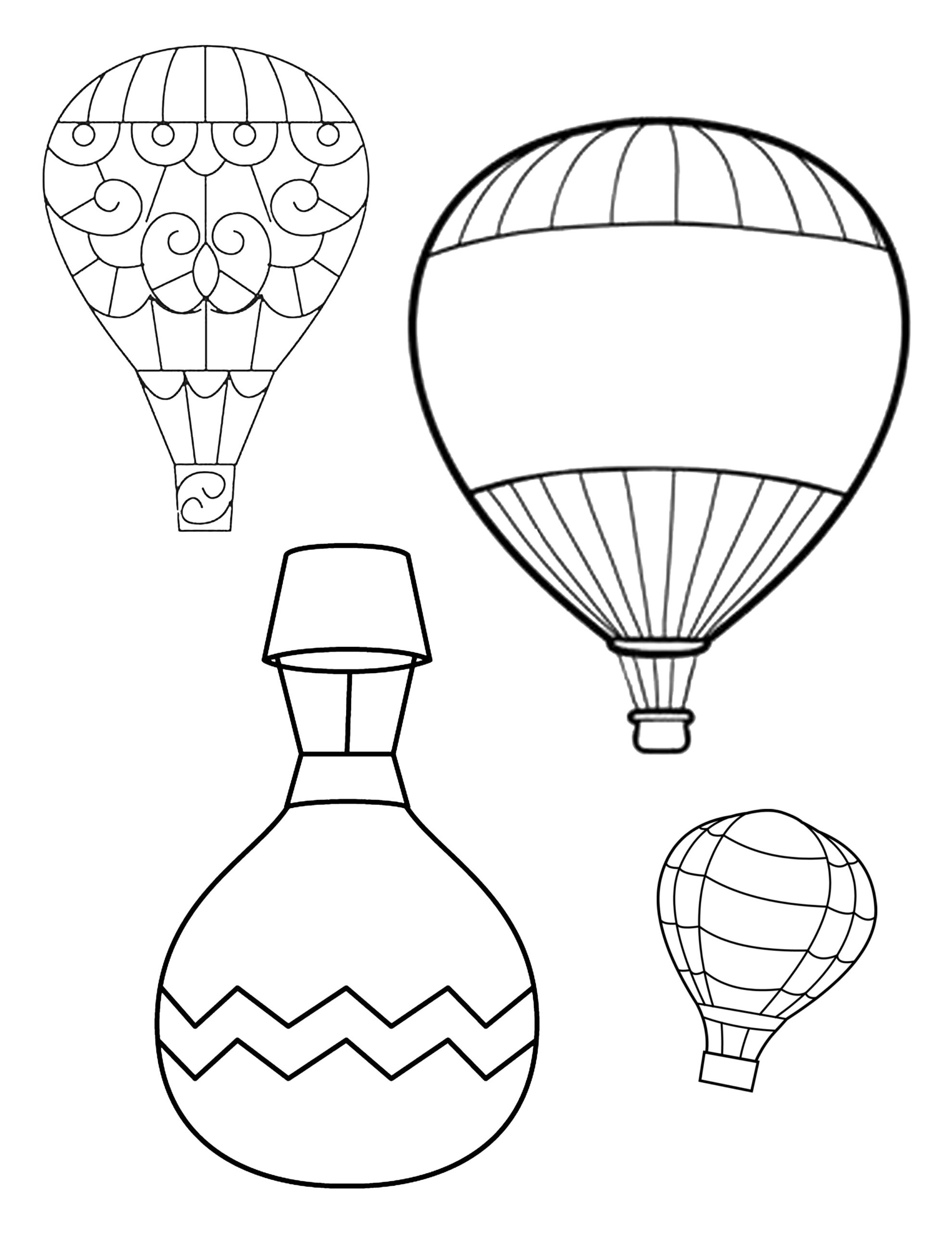 Printable Hot Air Balloon Craft