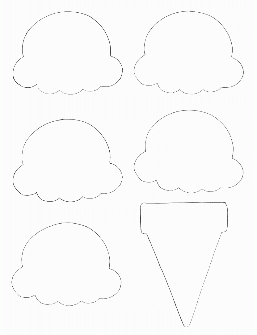 ice cream printable template