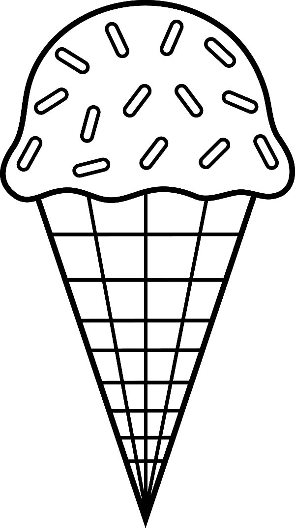 free printable ice cream cone template