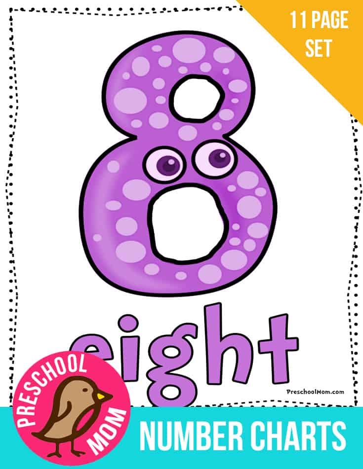 Printable Individual Numbers 1 10 Printable Calendars AT A GLANCE