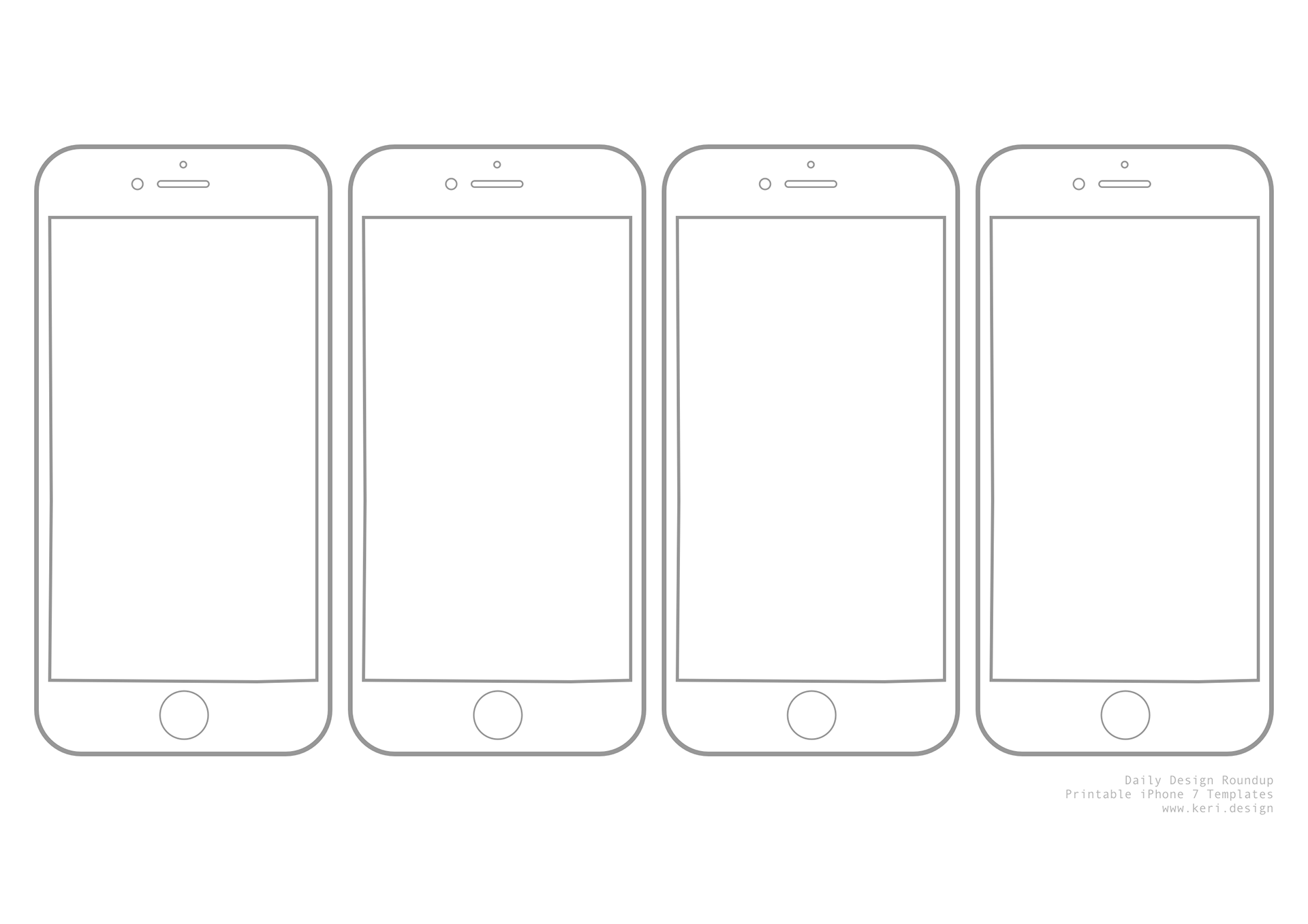 free printable iphone templates
