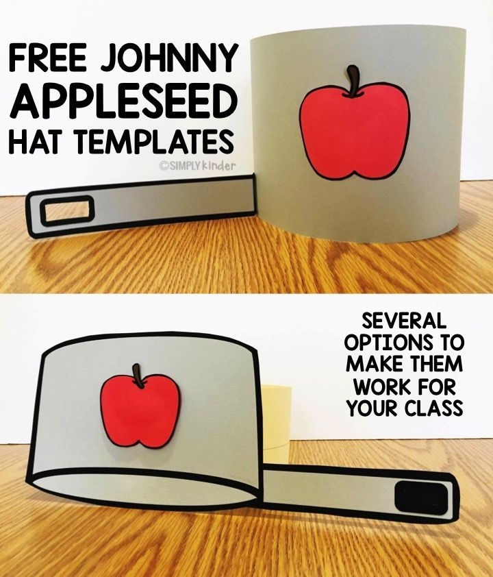 Printable Johnny Appleseed Hat Template Printable New Year Banners