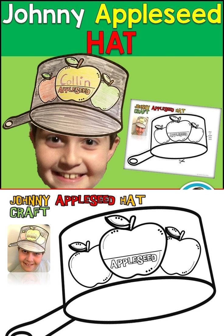 johnny appleseed hat printable template