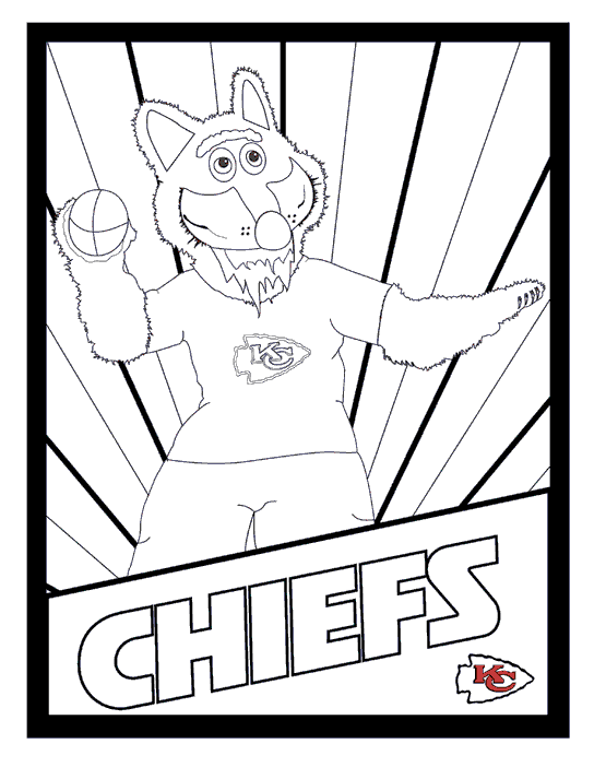 Printable KC Chiefs Coloring Page Free Printable Coloring Pages