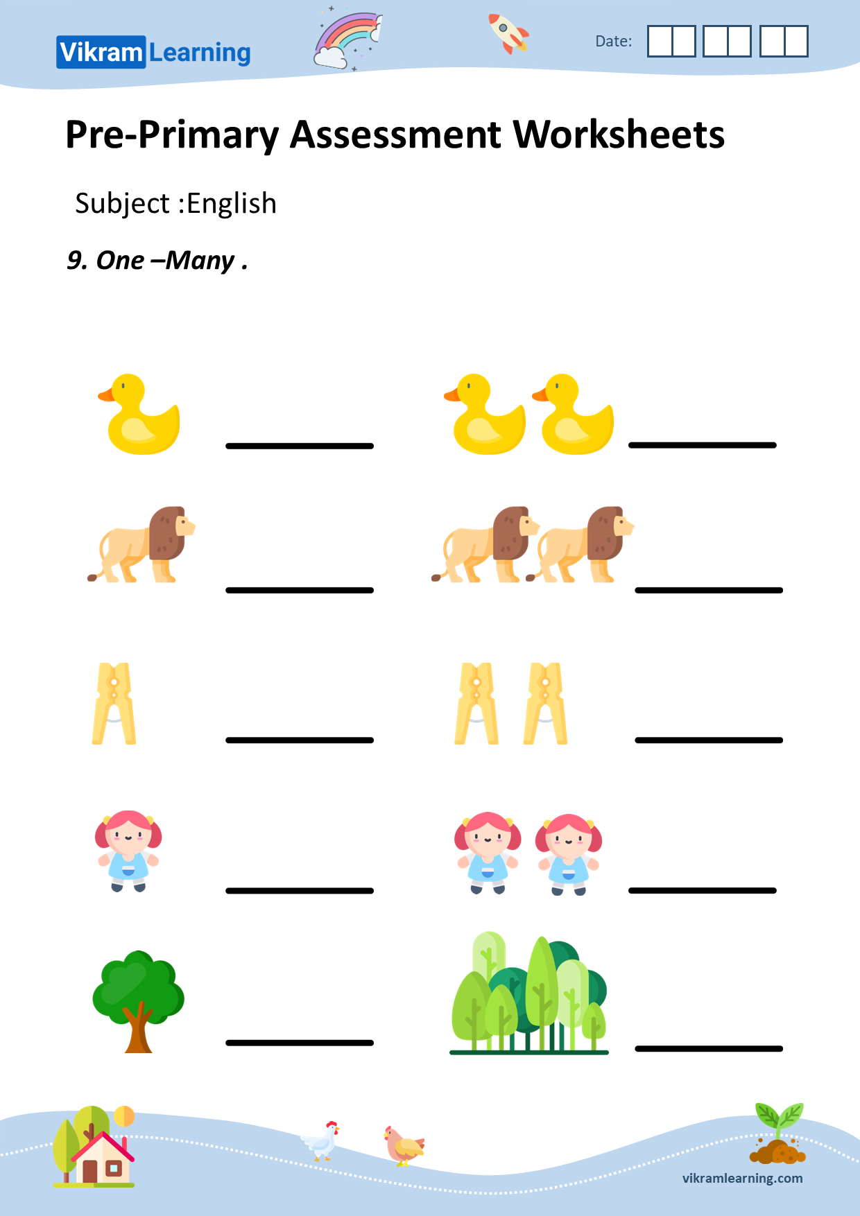 Printable Kindergarten Ukg English Worksheets Thekidsworksheet NBKomputer