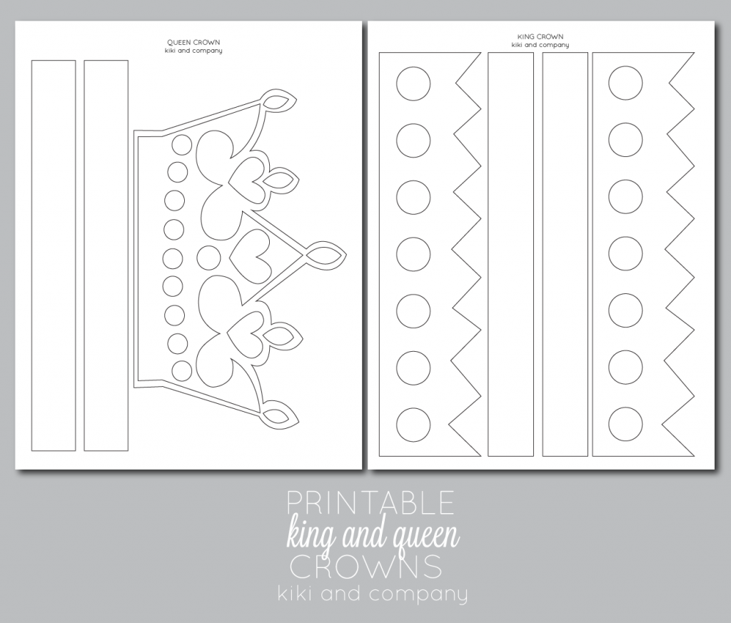 Printable Kings And Queens Crown Free Printable The Crafting Chicks 