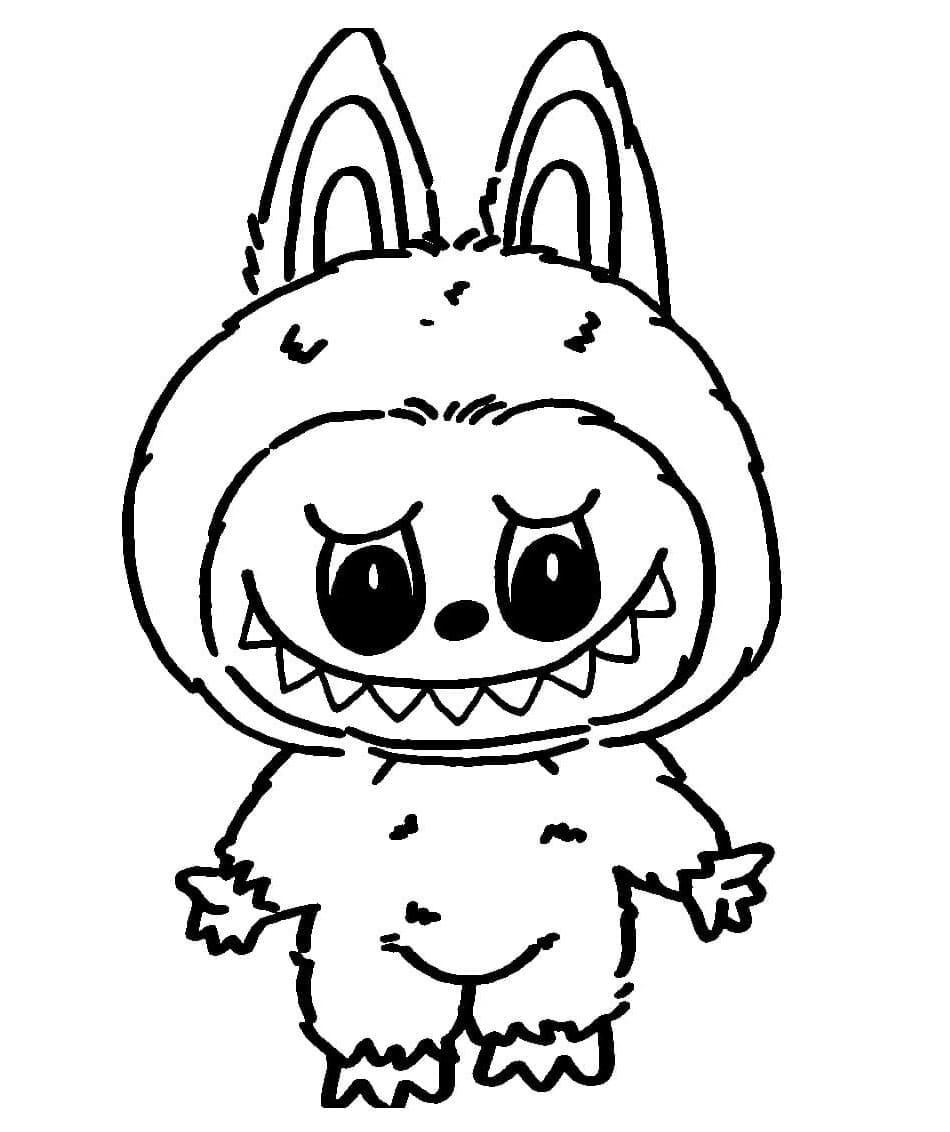 printable labubu coloring pages