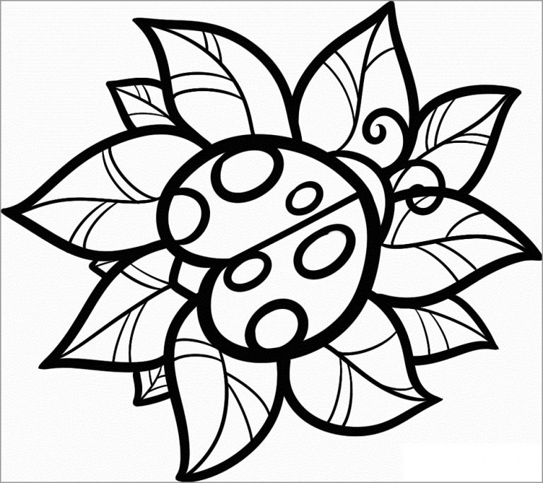 Printable Ladybug Coloring Pages For Kids ColoringBay