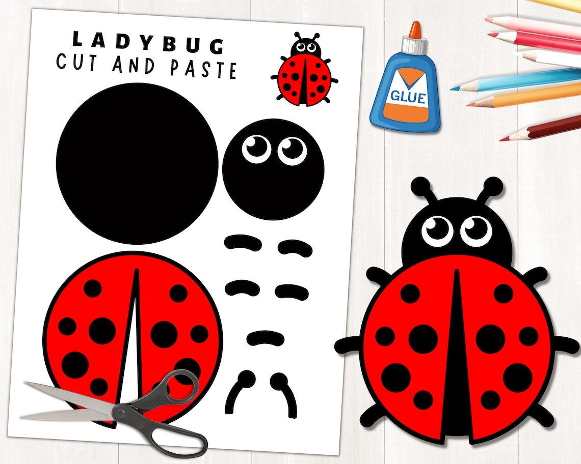 printable ladybug craft pdf