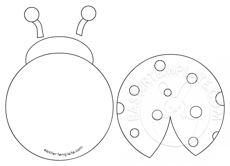 Printable Ladybug Template Easter Template