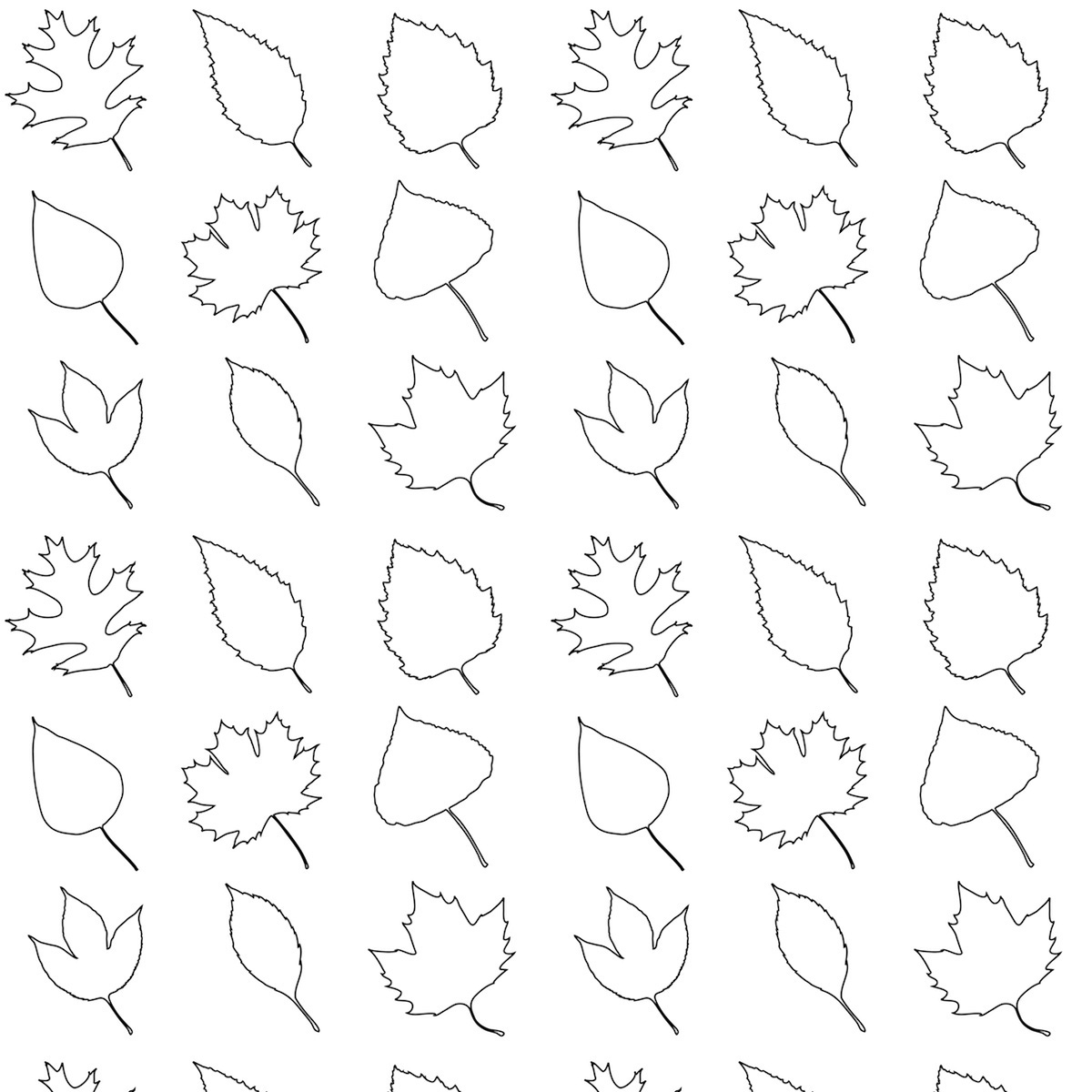 leaves printable template