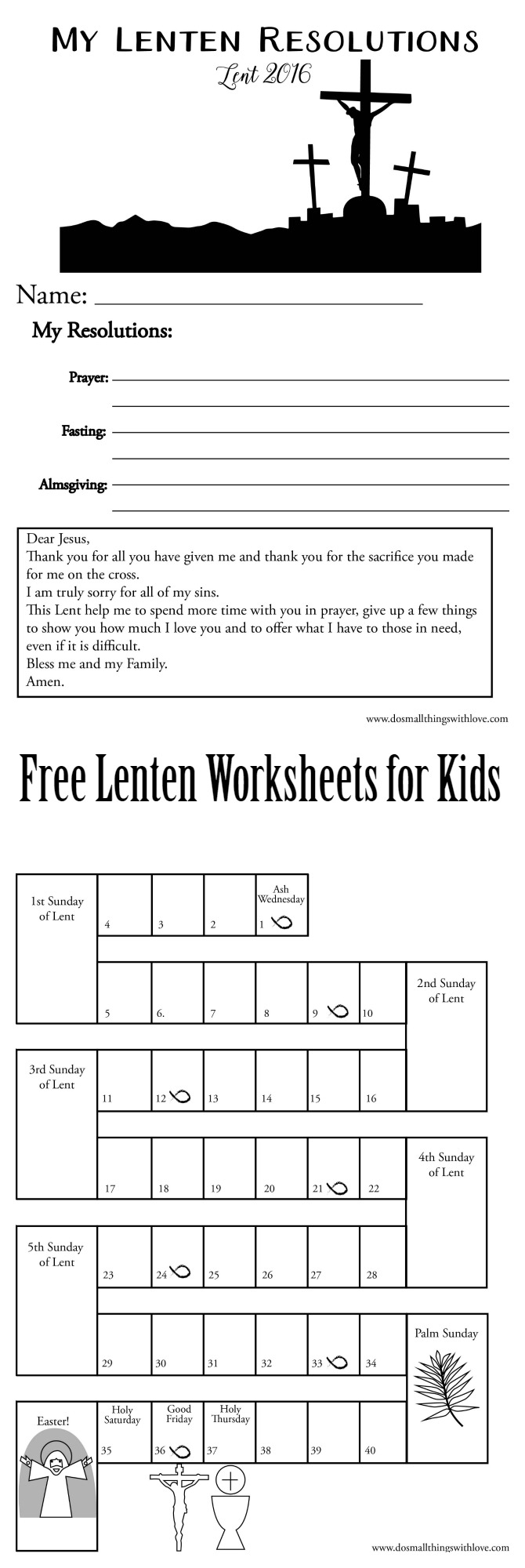 Printable Lent Worksheets Printable Word Searches