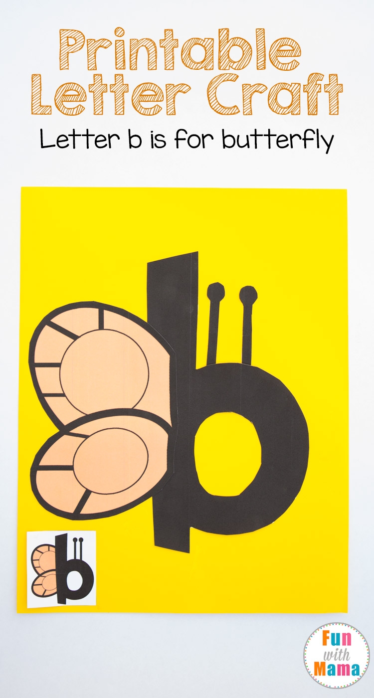 Printable Letter B Crafts B Is For Butterfly