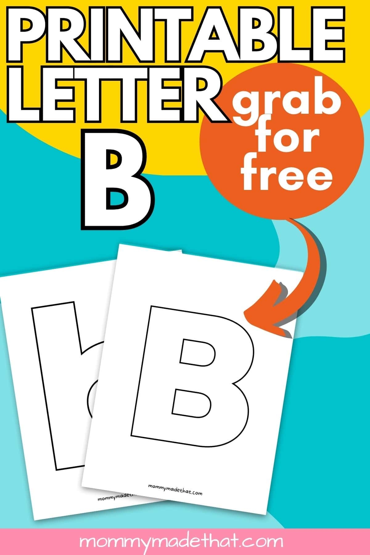 free printable letter b drawings