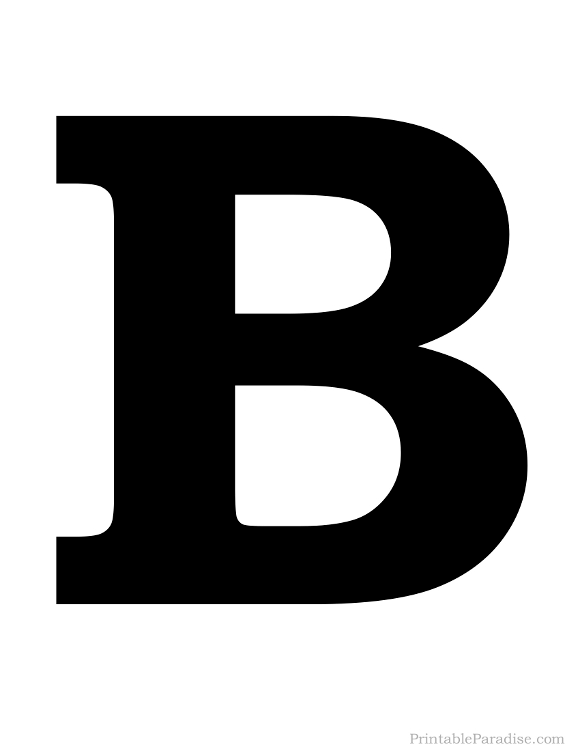 free printable letter b templates