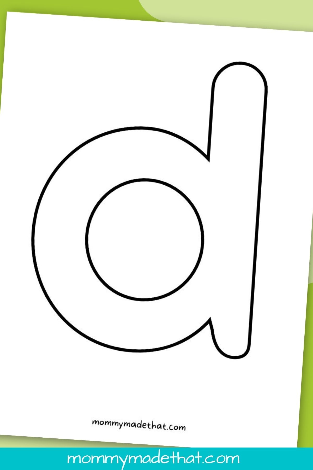 free printable letter d templates