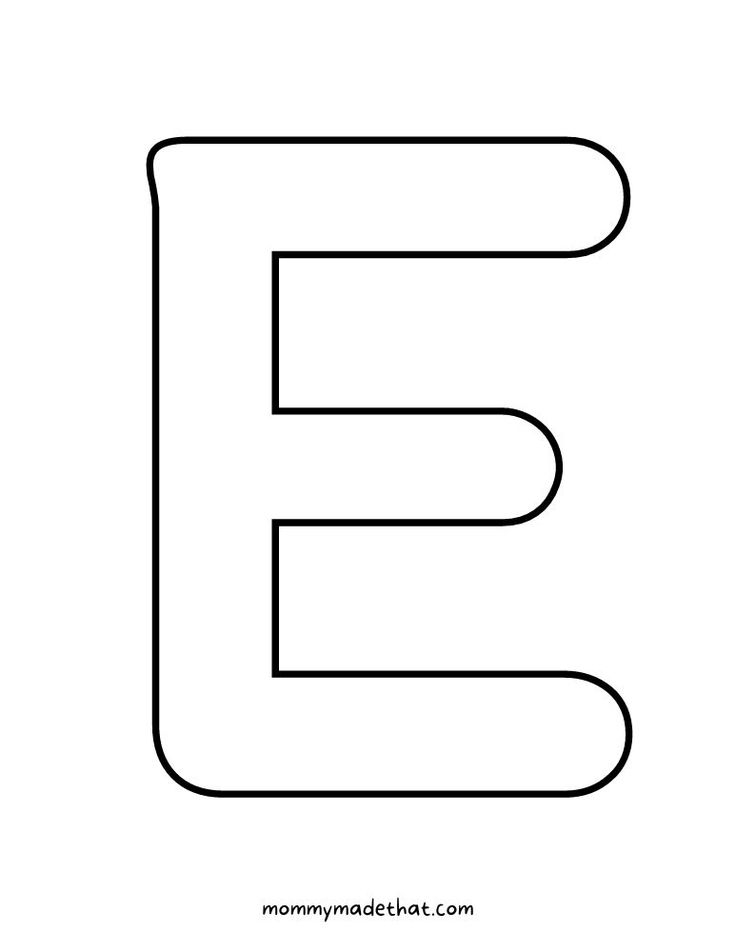 Printable Letter E Templates For Preschool Activities
