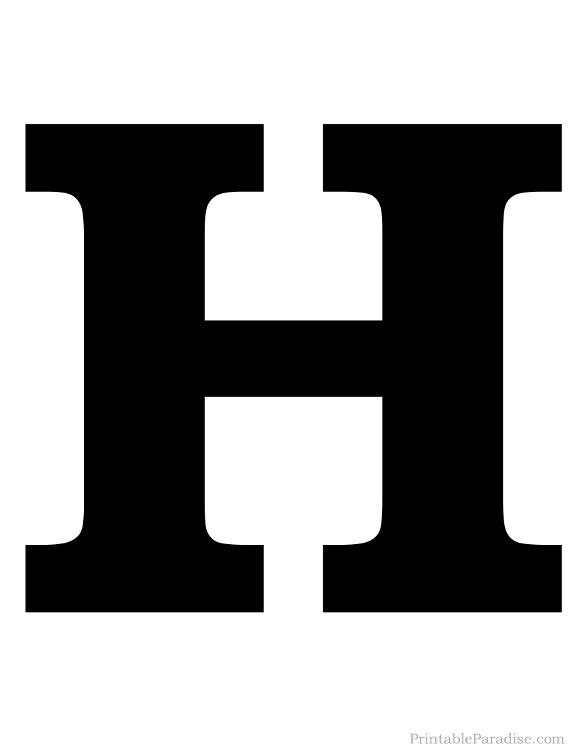 free printable alphabet letter h