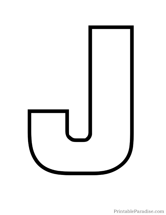 free printable letter j templates