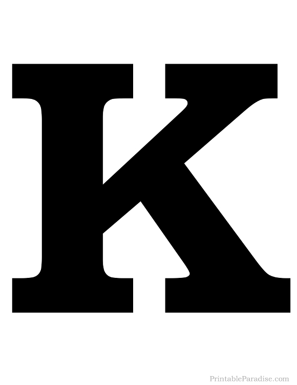free printable k letters