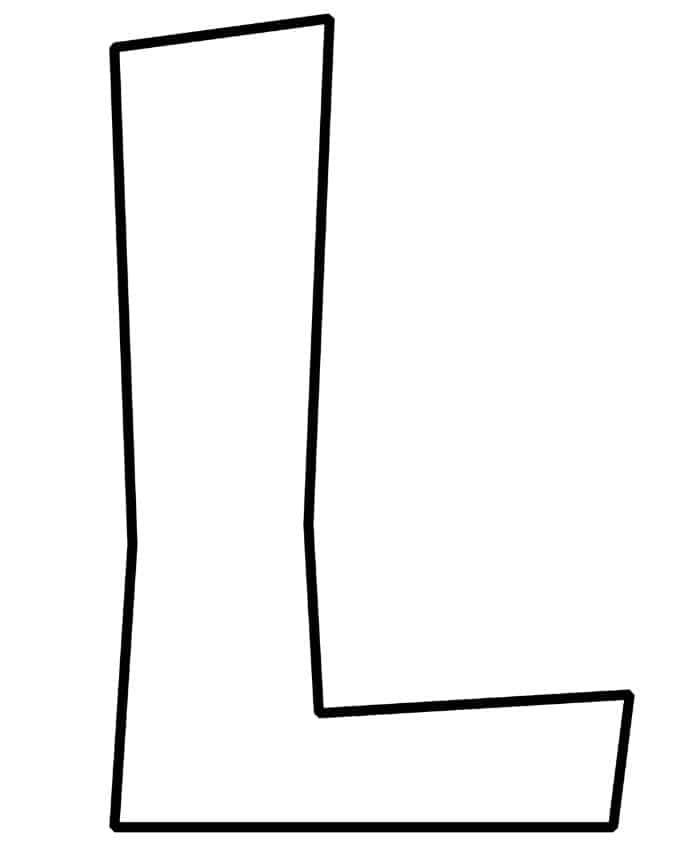 Printable Letter L Template Letter Stencils Printables Printable 
