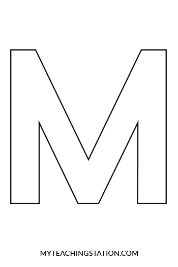 Printable Letter M Craft Template Free Infoupdate