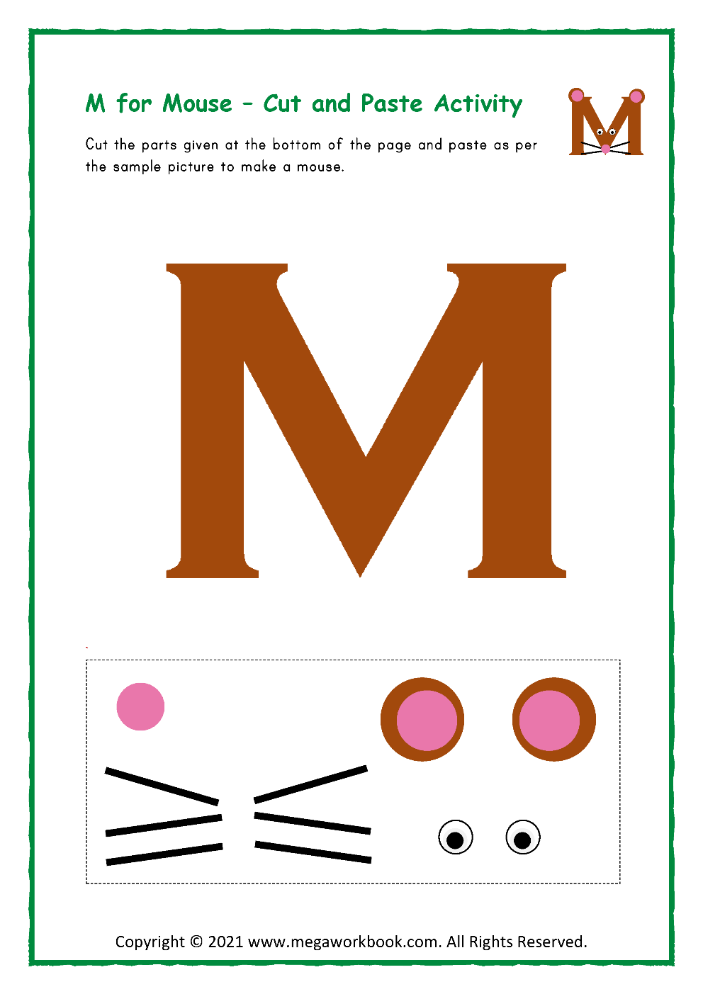 Printable Letter M Craft Template Free Infoupdate