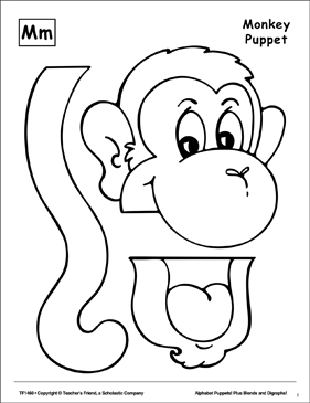 free printable letter m craft